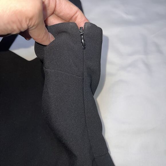 Likely Remington Dress Size 0 Black Fit & Flare Mini Cross Back Party Cocktail - Picture 6 of 16